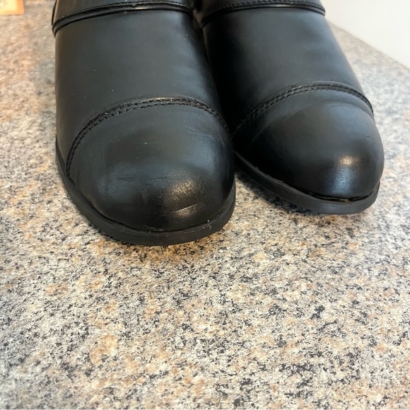 Ariat Sport Mules Heels Black Leather Heel Strap‎ Pointed Toe shoes 8 B (Bin#5) - Picture 4 of 11